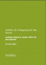 COVID-19: Preparing for the future: Looking ahead to winter 2021/22 and beyond